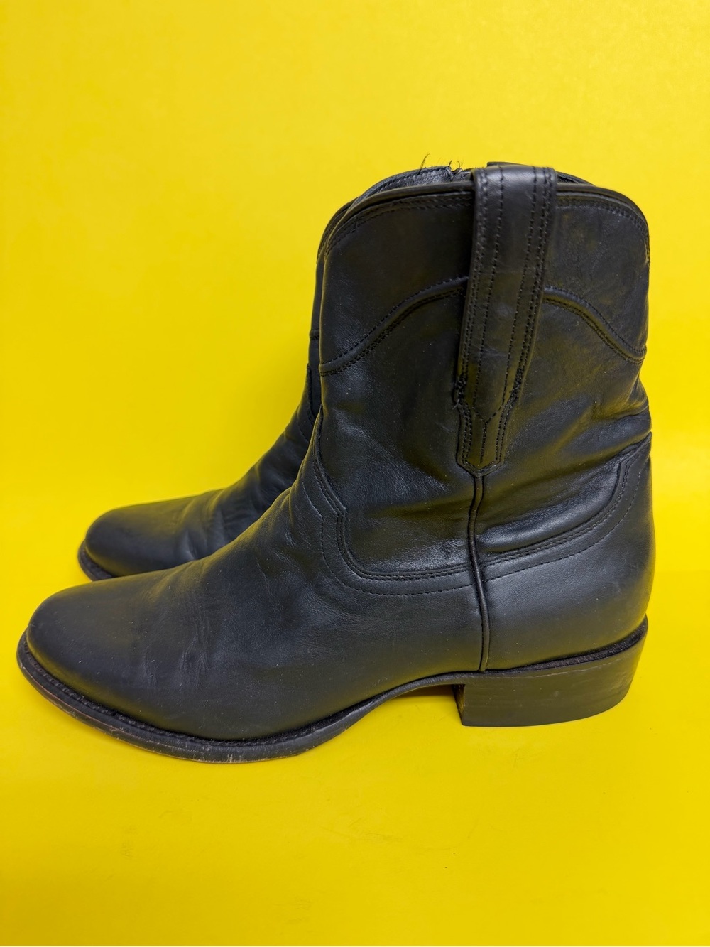 Tecovas The Dean Midnight Cowhide Western Boots Size 11 EE Barely Worn